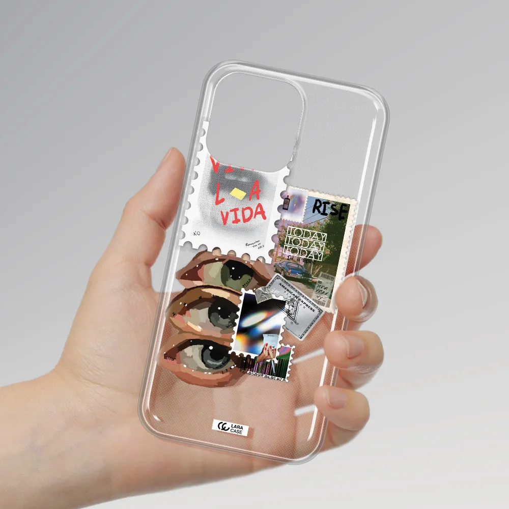 Stamp Apple iPhone 14 pro Clear TPU Case