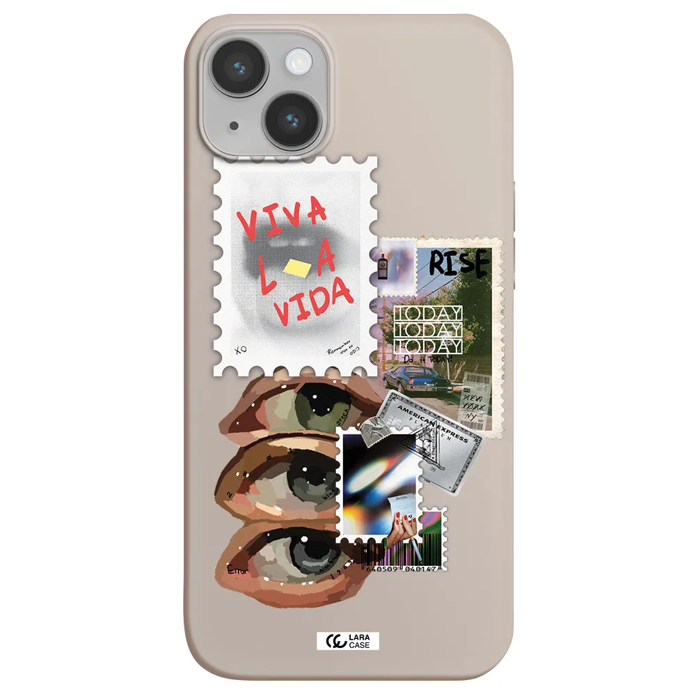 Stamp Apple iPhone 14 Silicone Stone Case