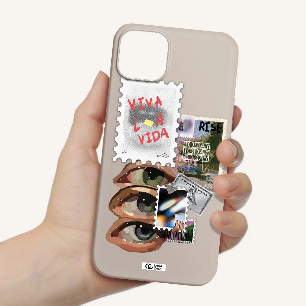 Stamp Apple iPhone 14 Silicone Stone Case