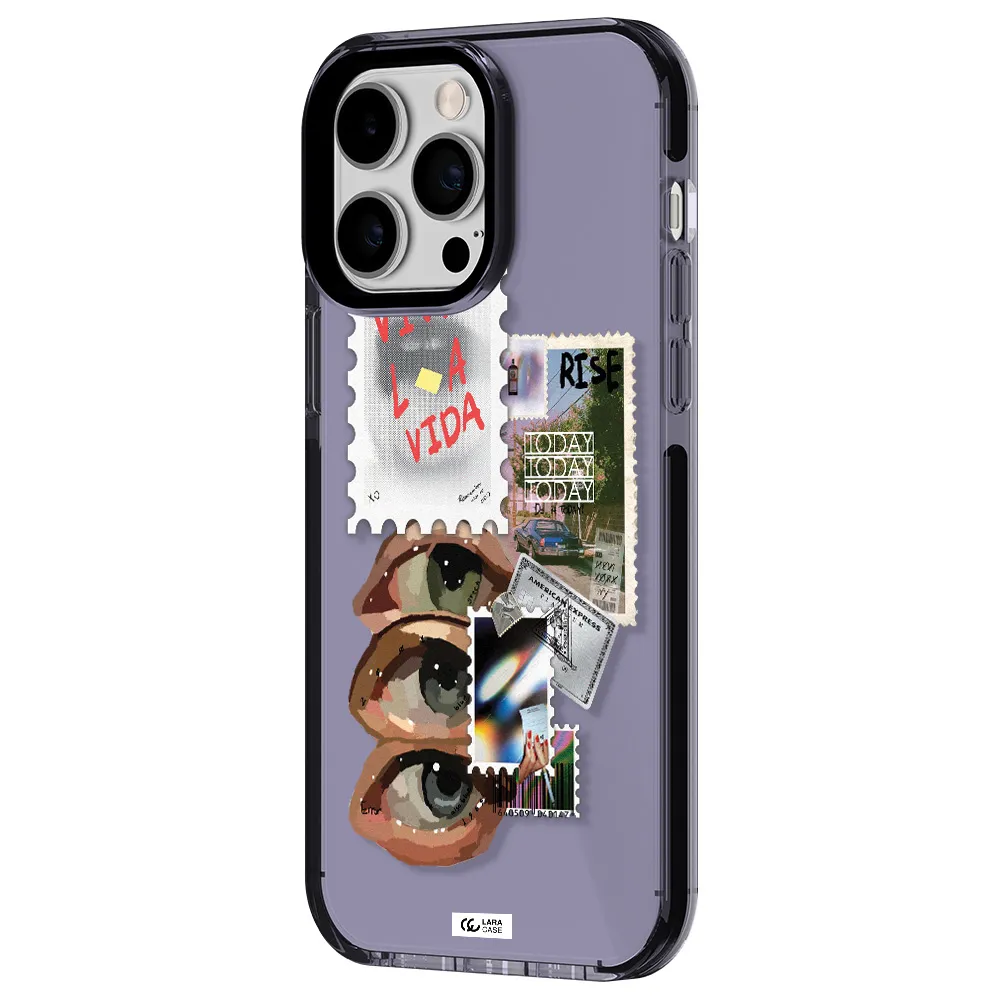 Stamp Apple iPhone 15 Pro impact Lilac Case