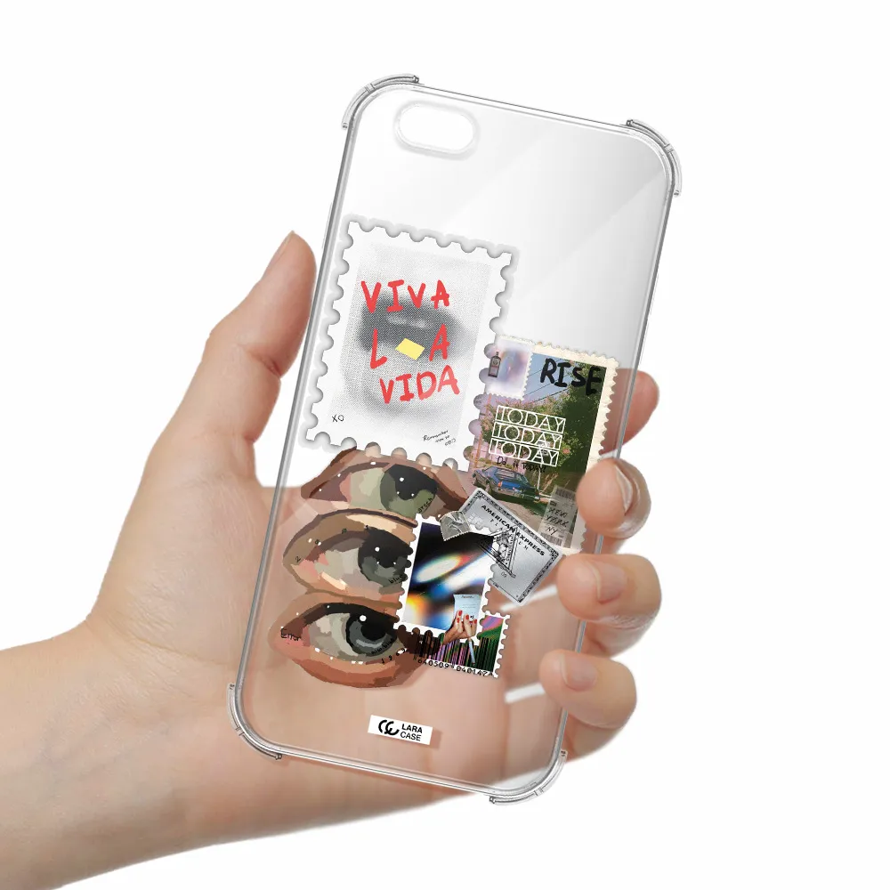 Stamp Apple iPhone 6 plus Clear PC Case