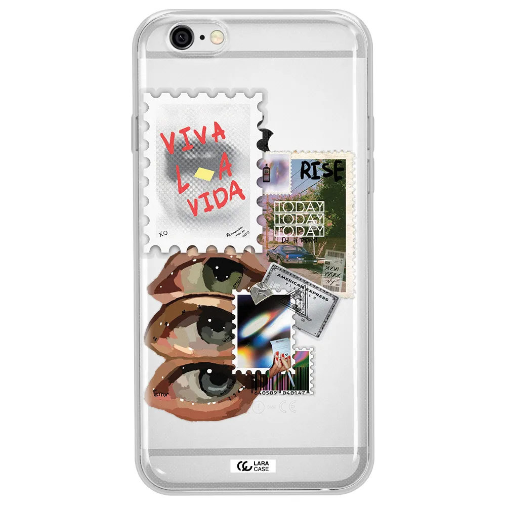 Stamp Apple iPhone 6 plus Clear TPU Case