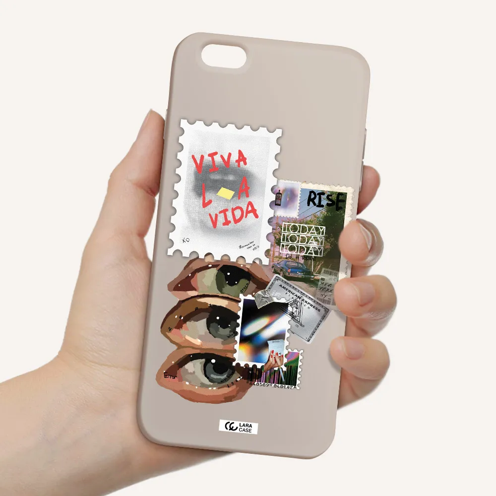 Stamp Apple iPhone 6 plus Silicone Stone Case