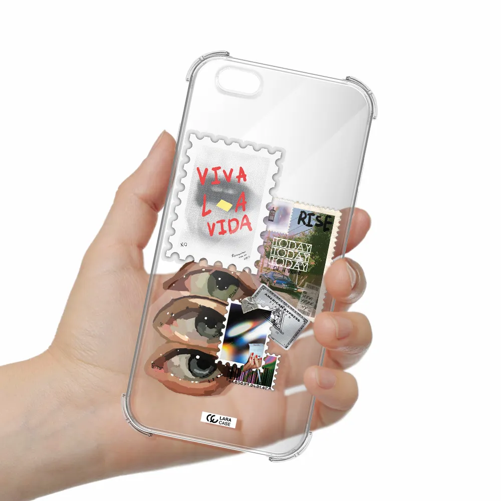 Stamp Apple iPhone 6 s plus Clear PC Case