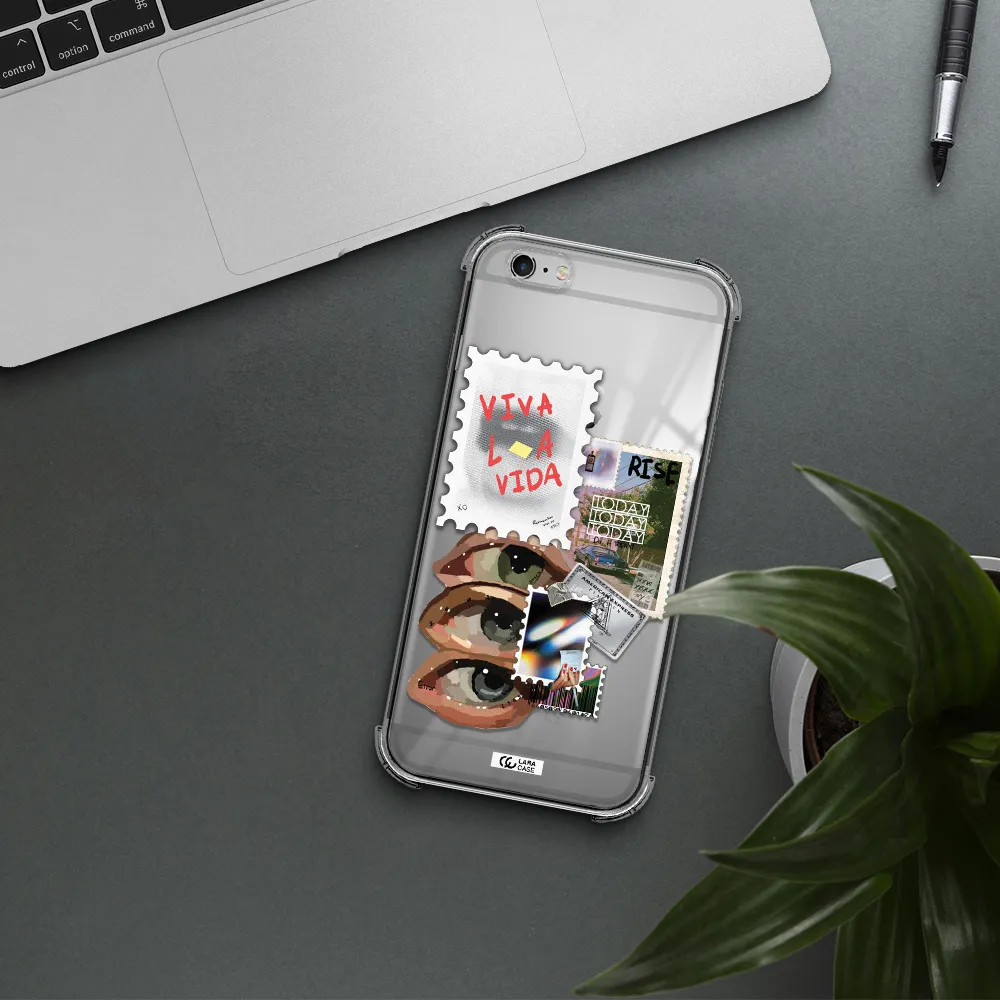 Stamp Apple iPhone 6 s plus Clear PC Case