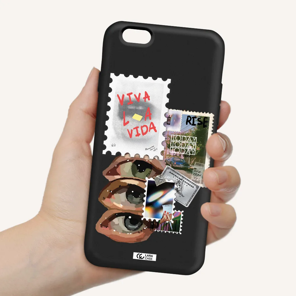 Stamp Apple iPhone 6 Silicone black Case