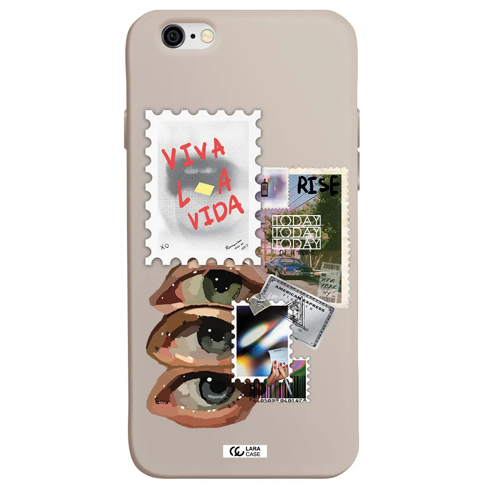 Stamp Apple iPhone 6 Silicone Stone Case