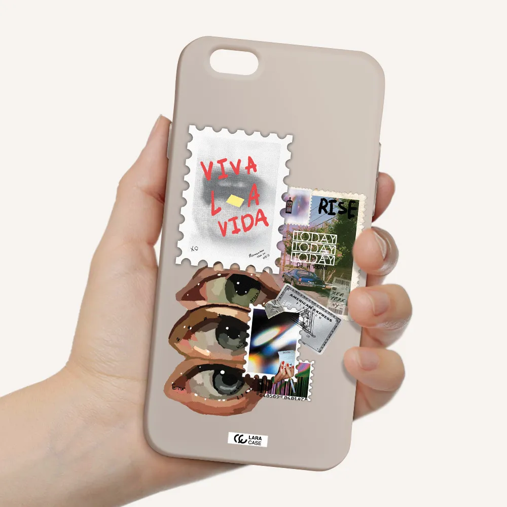 Stamp Apple iPhone 6 Silicone Stone Case
