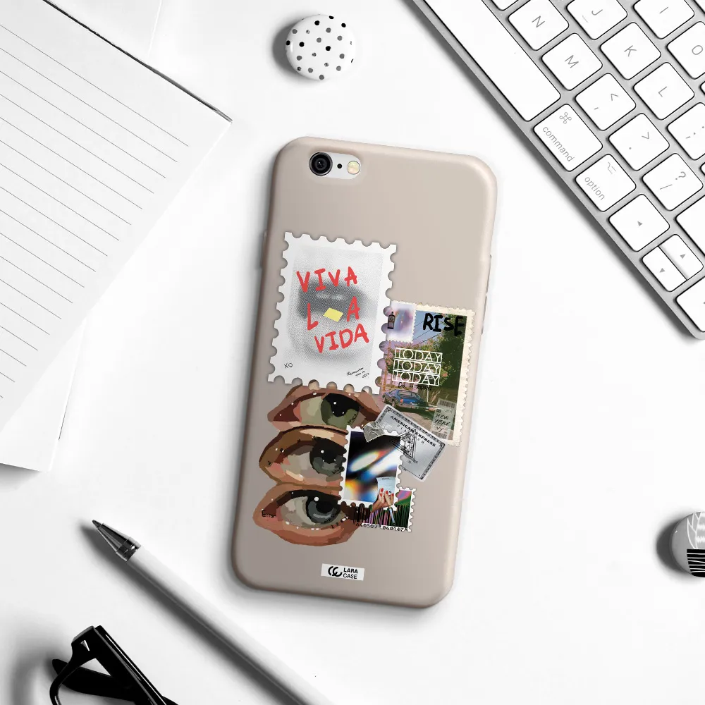 Stamp Apple iPhone 6 Silicone Stone Case