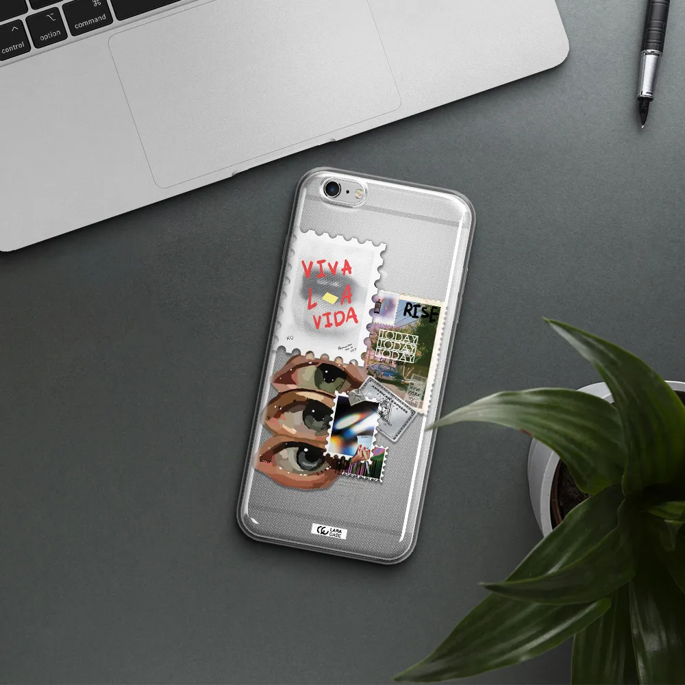 Stamp Apple iPhone 6S Clear TPU Case