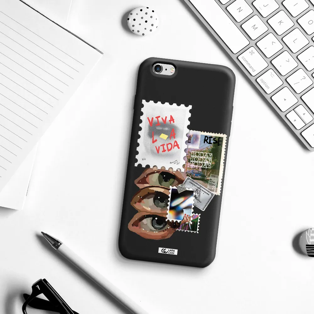 Stamp Apple iPhone 6S Silicone black Case