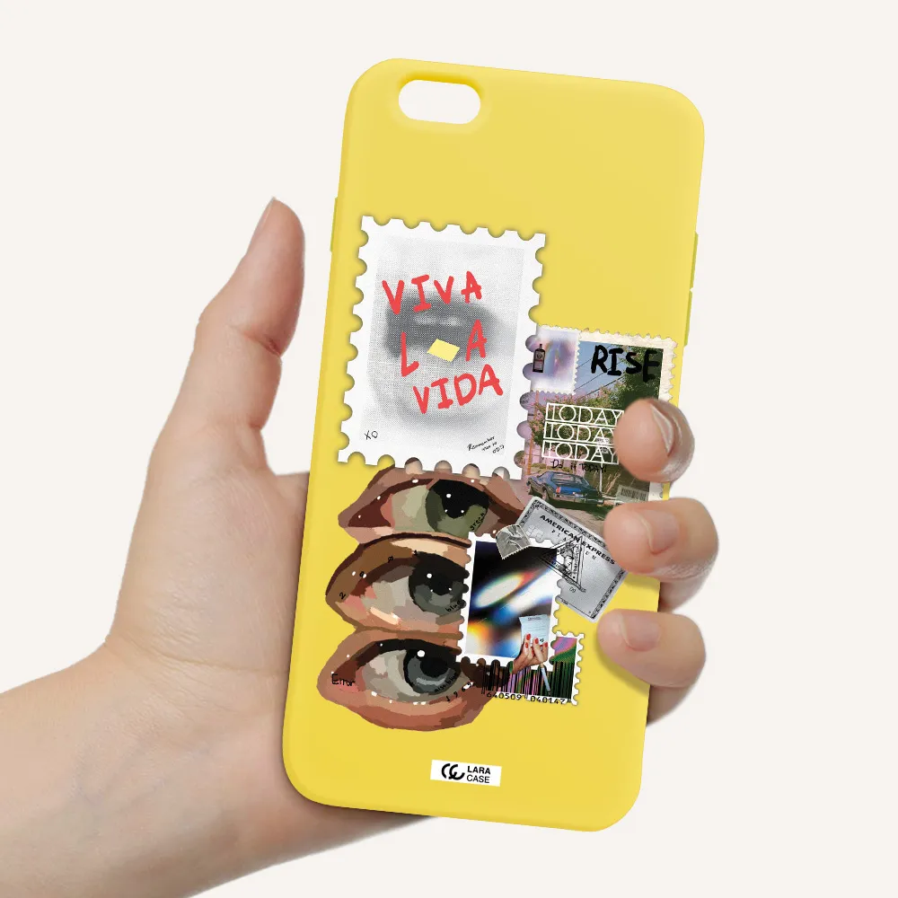 Stamp Apple iPhone 6S Silicone canary yellow Case