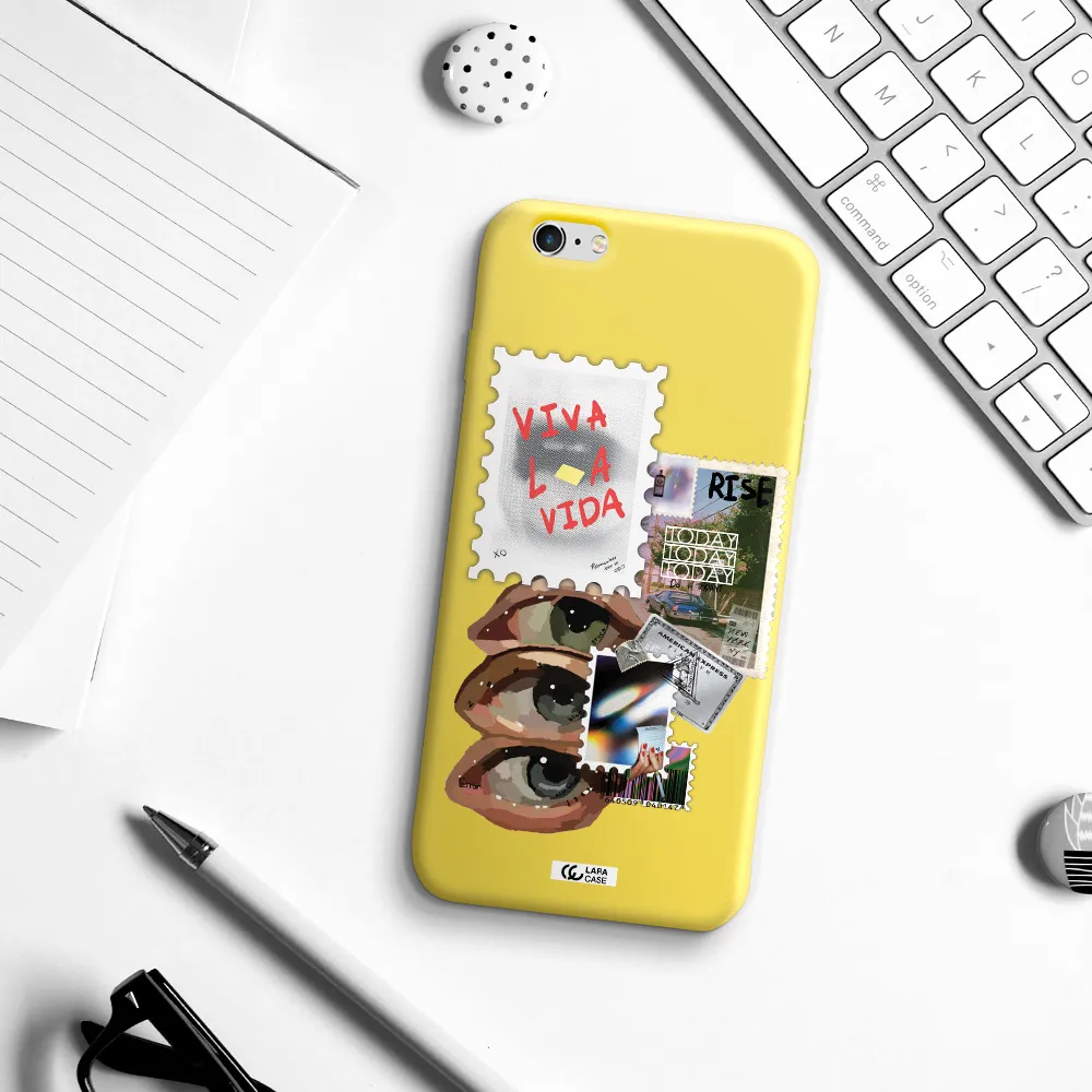 Stamp Apple iPhone 6S Silicone canary yellow Case