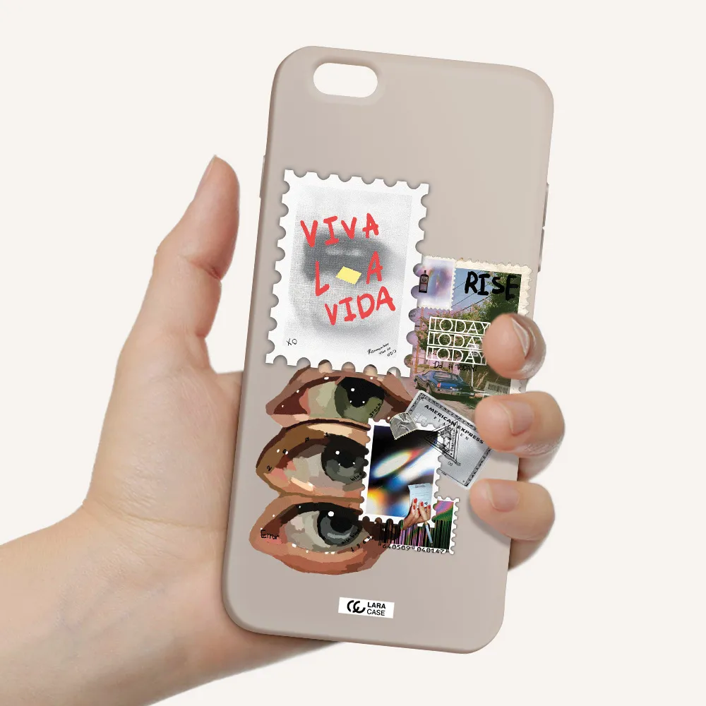 Stamp Apple iPhone 6S Silicone Stone Case