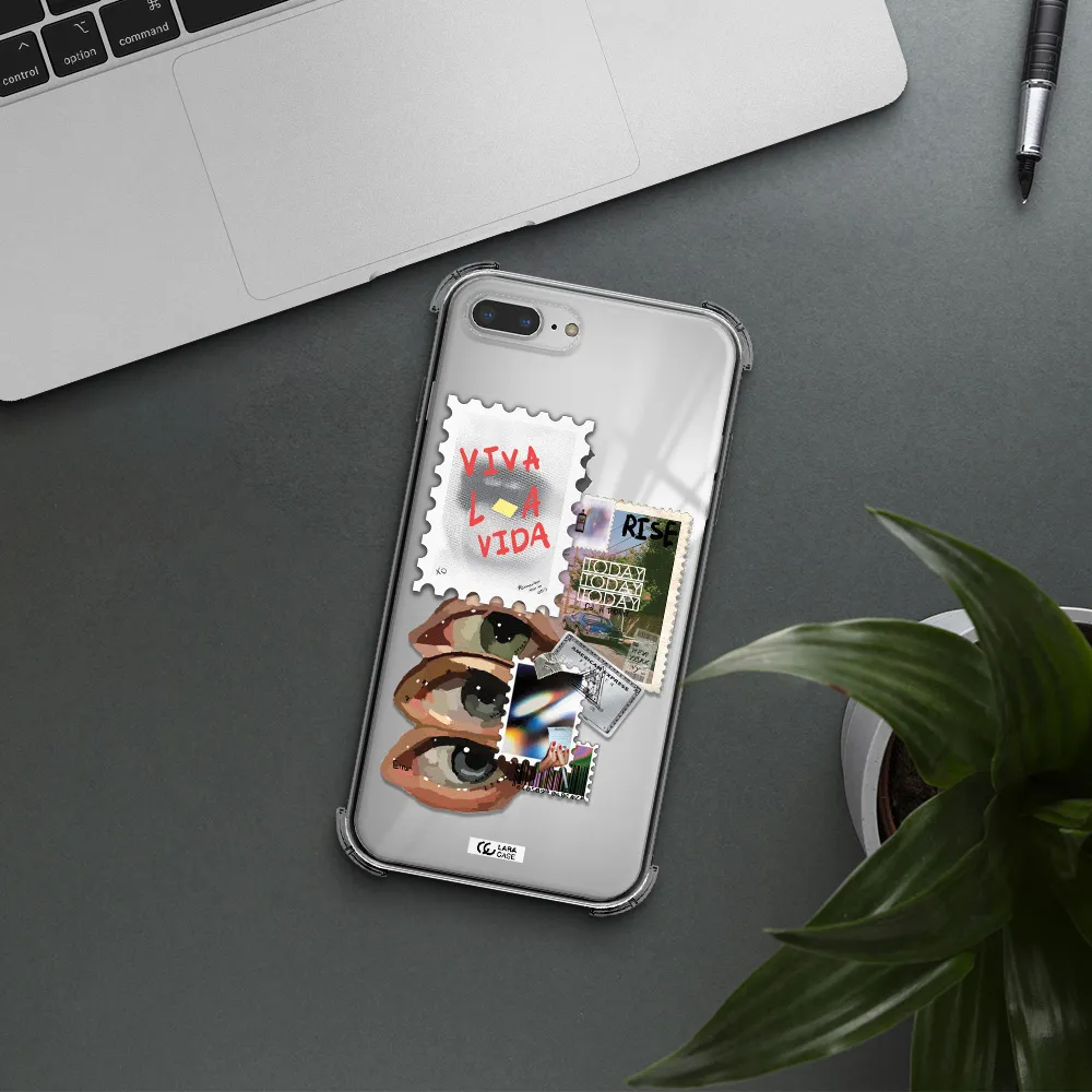 Stamp Apple iPhone 7 plus Clear PC Case