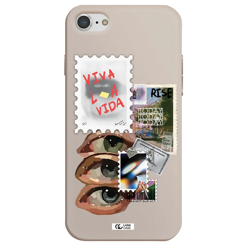 Stamp Apple iPhone 7 Silicone Stone Case