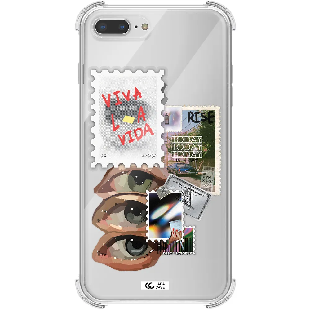Stamp Apple iPhone 8 plus Clear PC Case