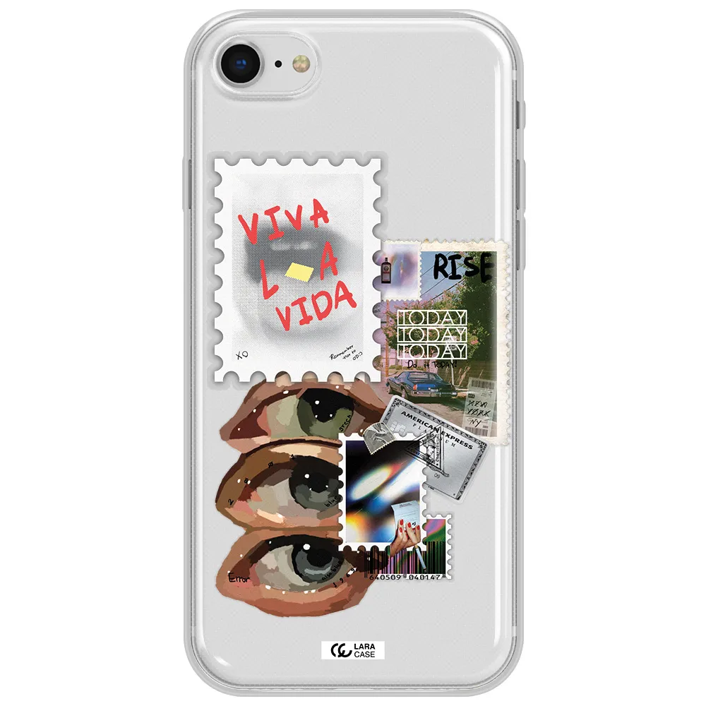 Stamp Apple Iphone Se 2020 Clear Tpu Case