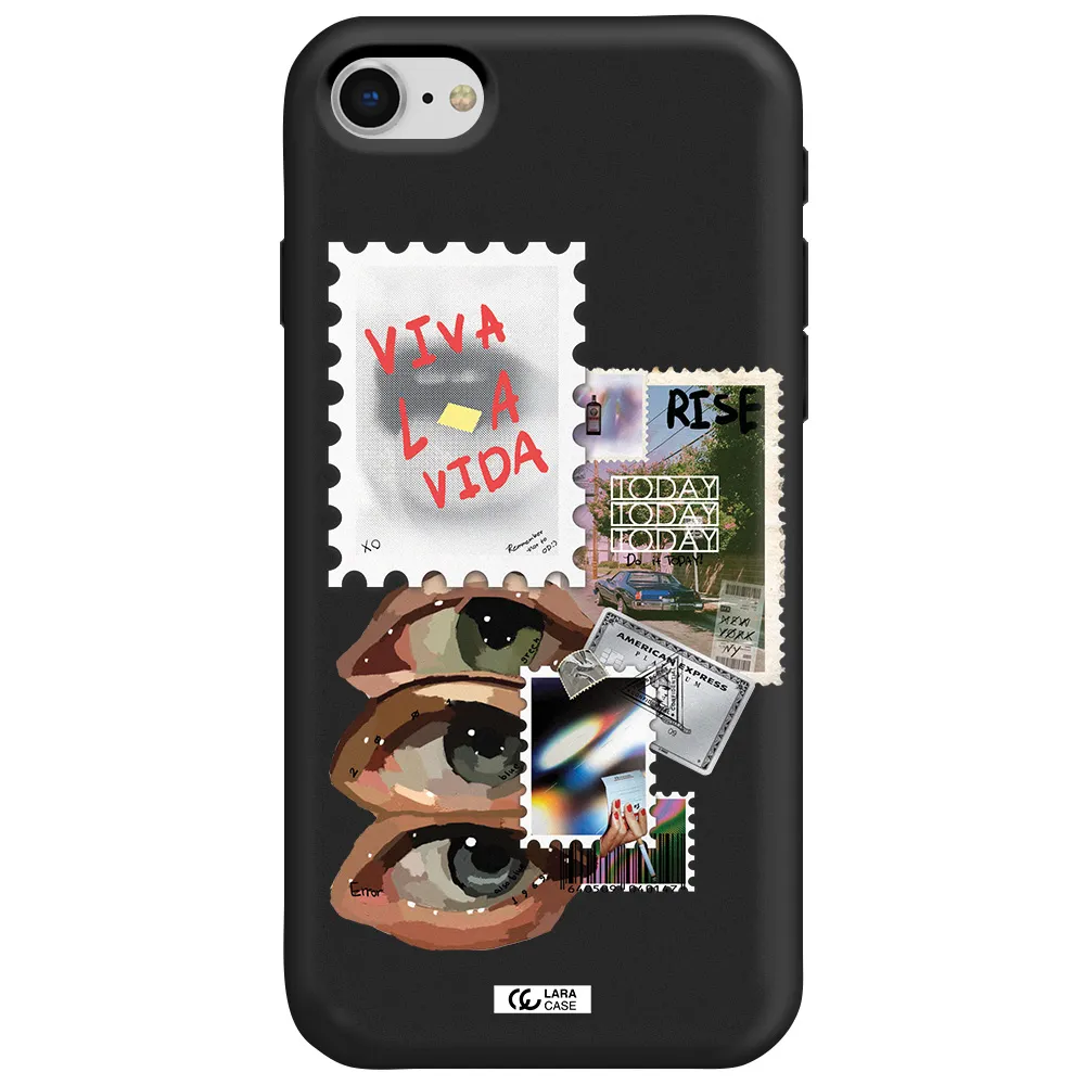 Stamp Apple iPhone se 2020 Silicone black Case