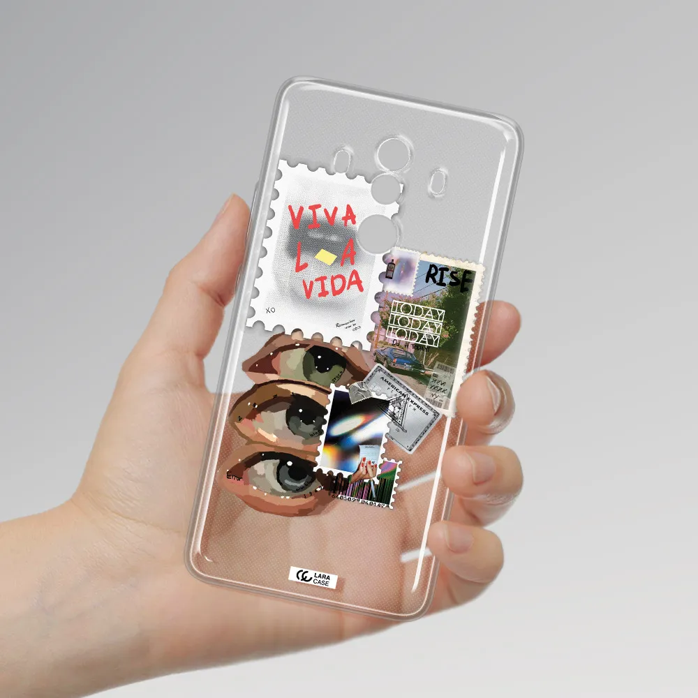 Stamp Huawei Mate 10 Clear TPU Case