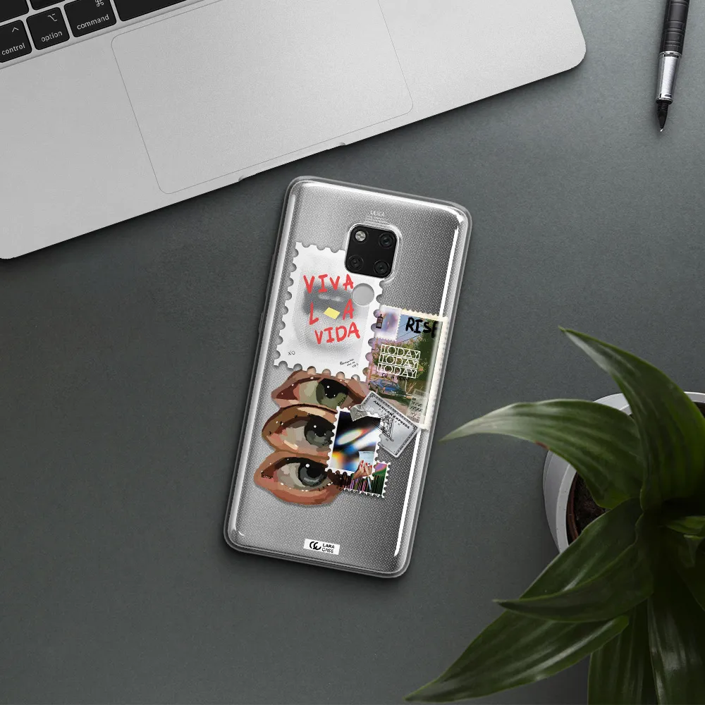 Stamp Huawei Mate 20X Clear TPU Case