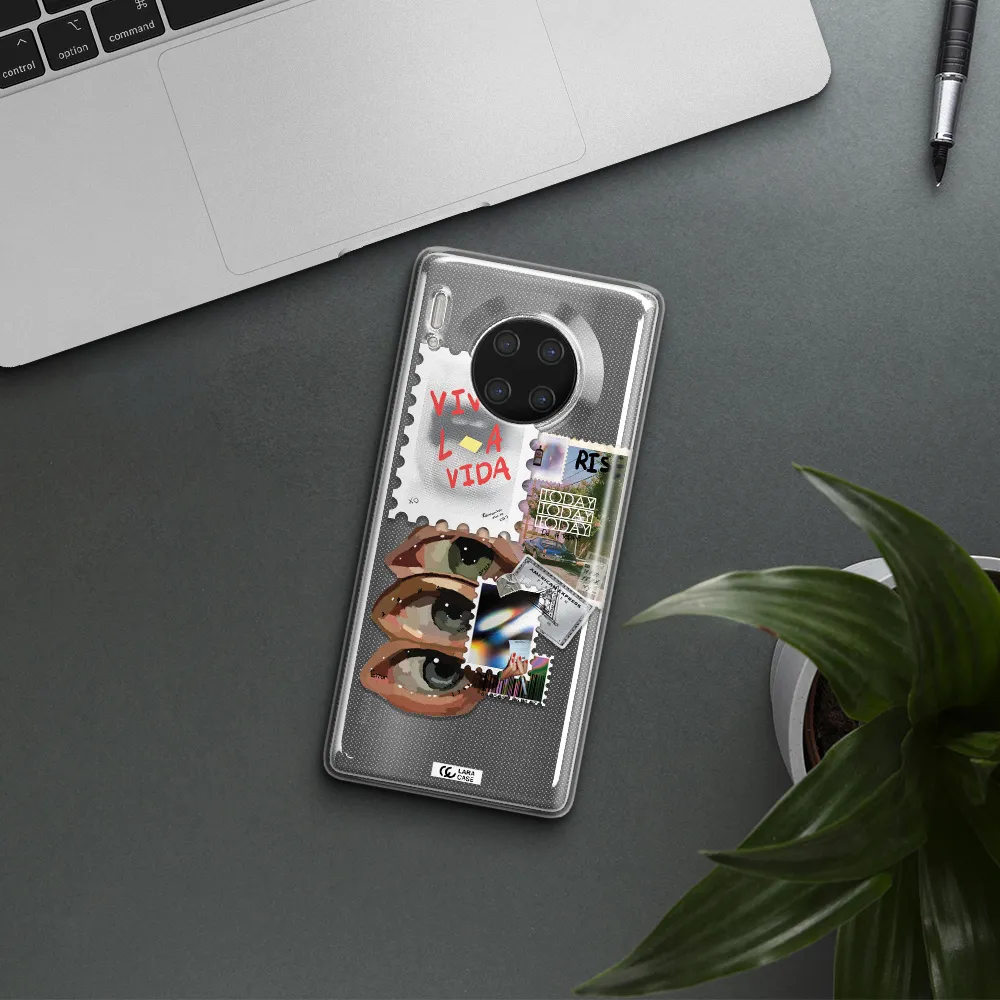 Stamp Huawei Mate 30 Pro Clear TPU Case