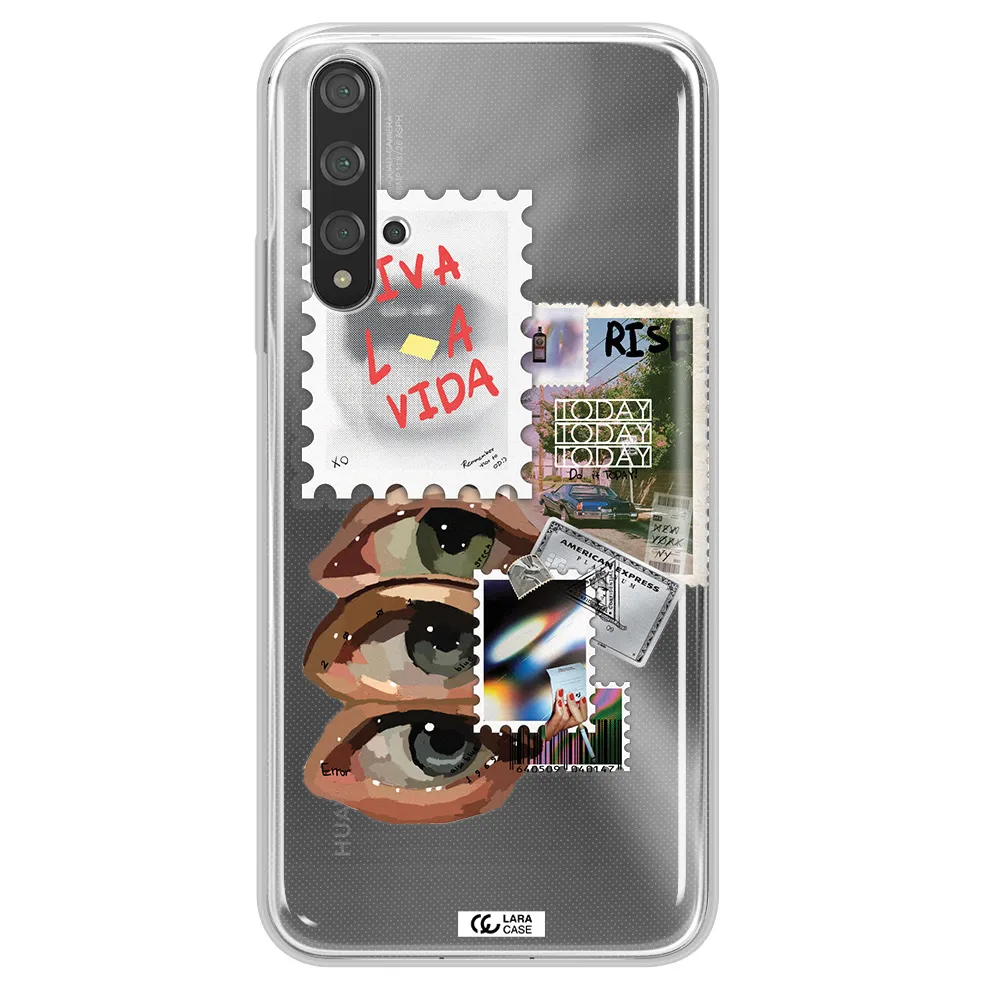 Stamp Huawei Nova 5t Clear TPU Case