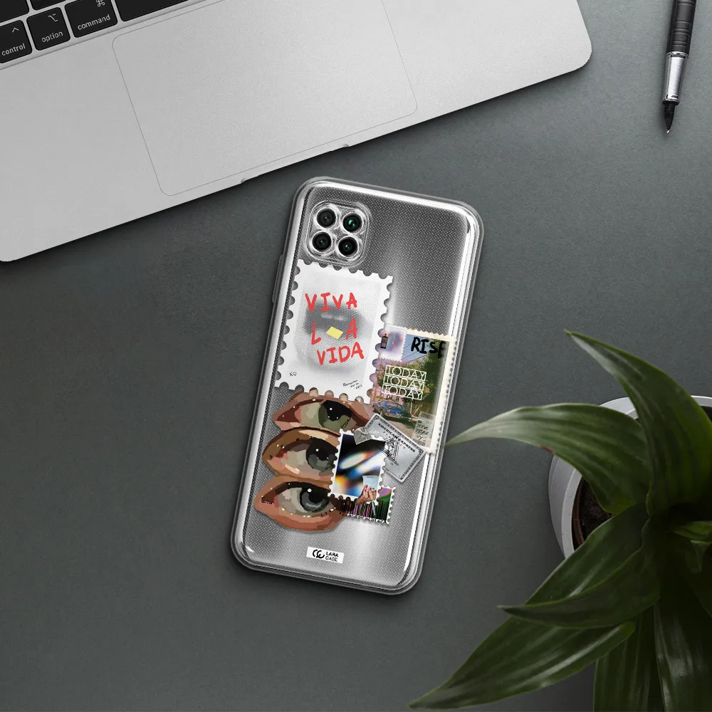 Stamp Huawei Nova 7I Clear Tpu Case