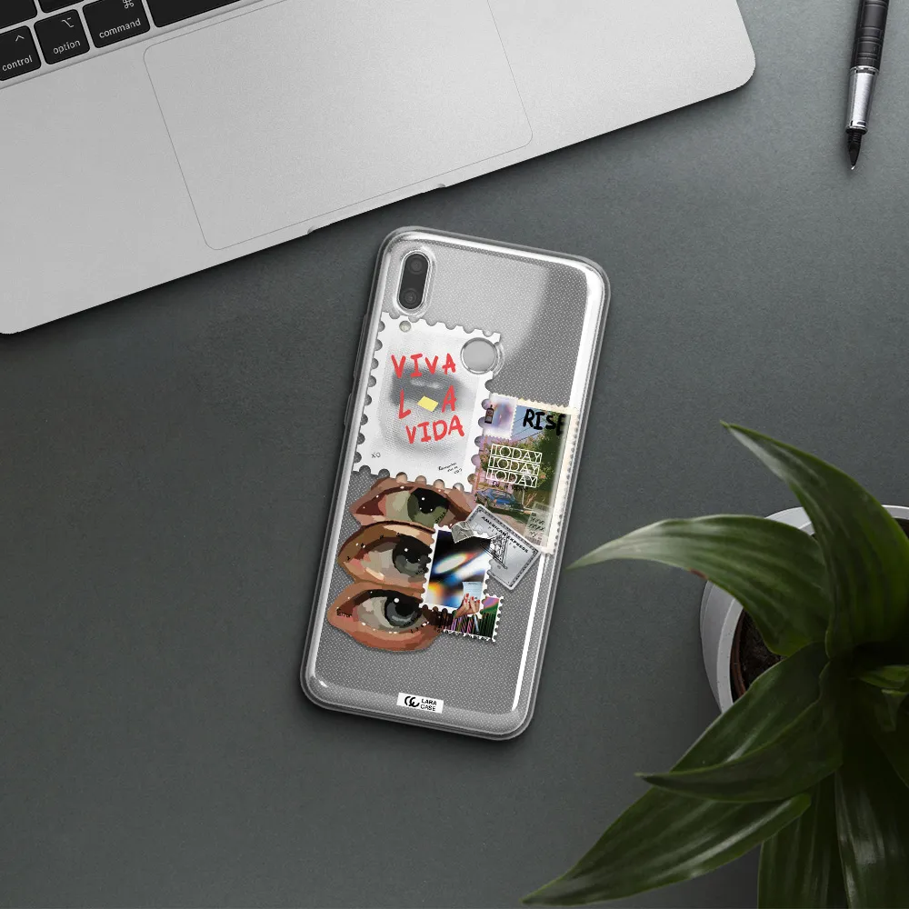 Stamp Huawei P Smart 2019 Clear TPU Case