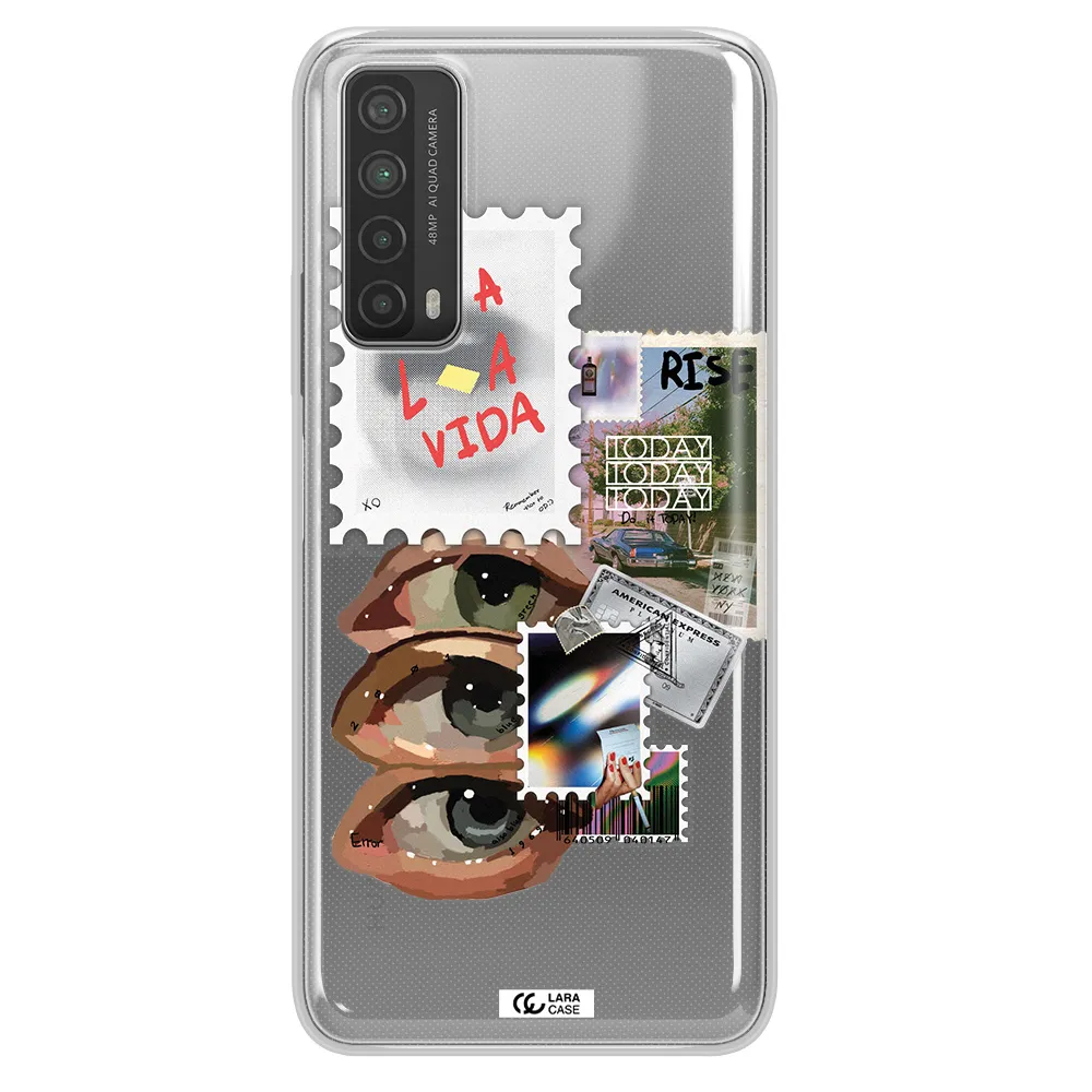 Stamp Huawei P Smart 2021 Clear TPU Case