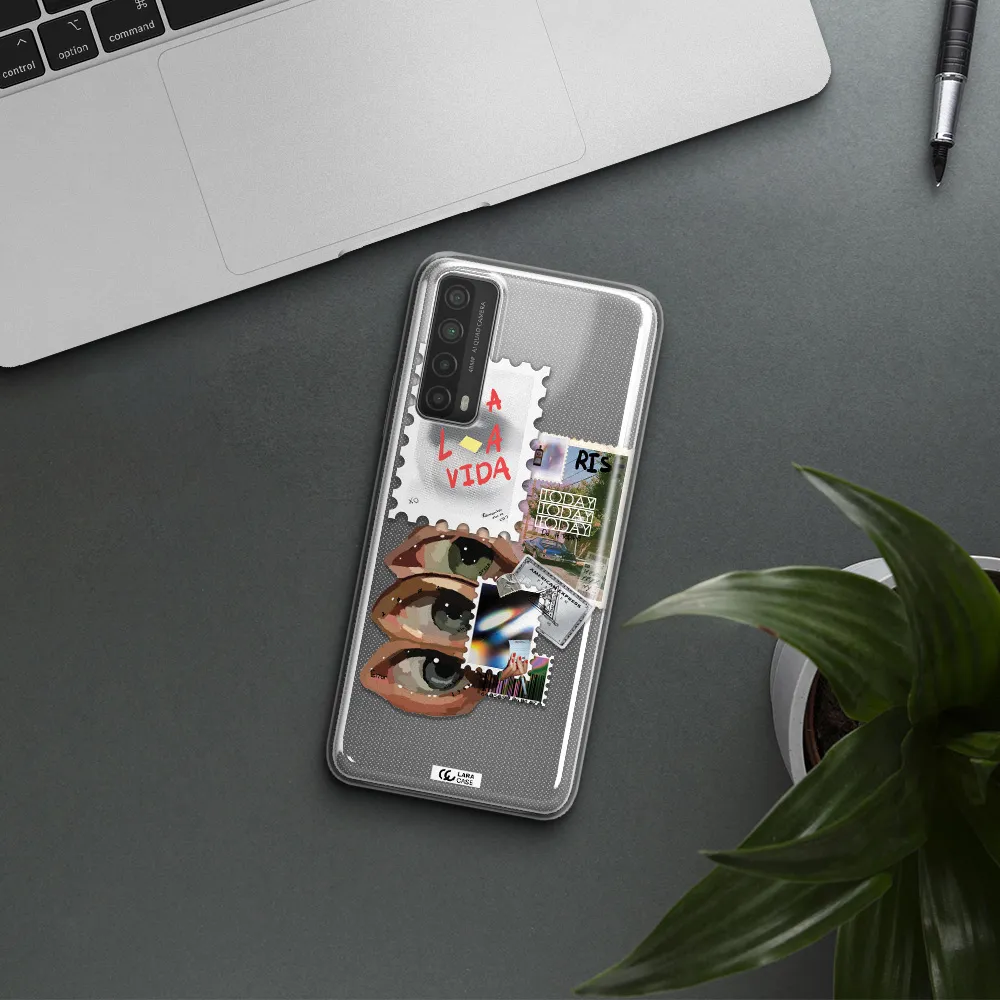 Stamp Huawei P Smart 2021 Clear TPU Case