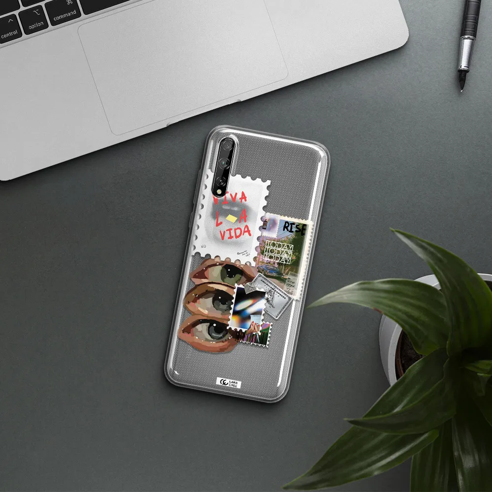 Stamp Huawei P Smart S Clear TPU Case