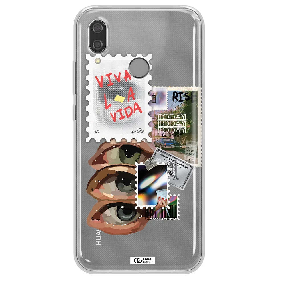Stamp Huawei P20 Lite Clear TPU Case