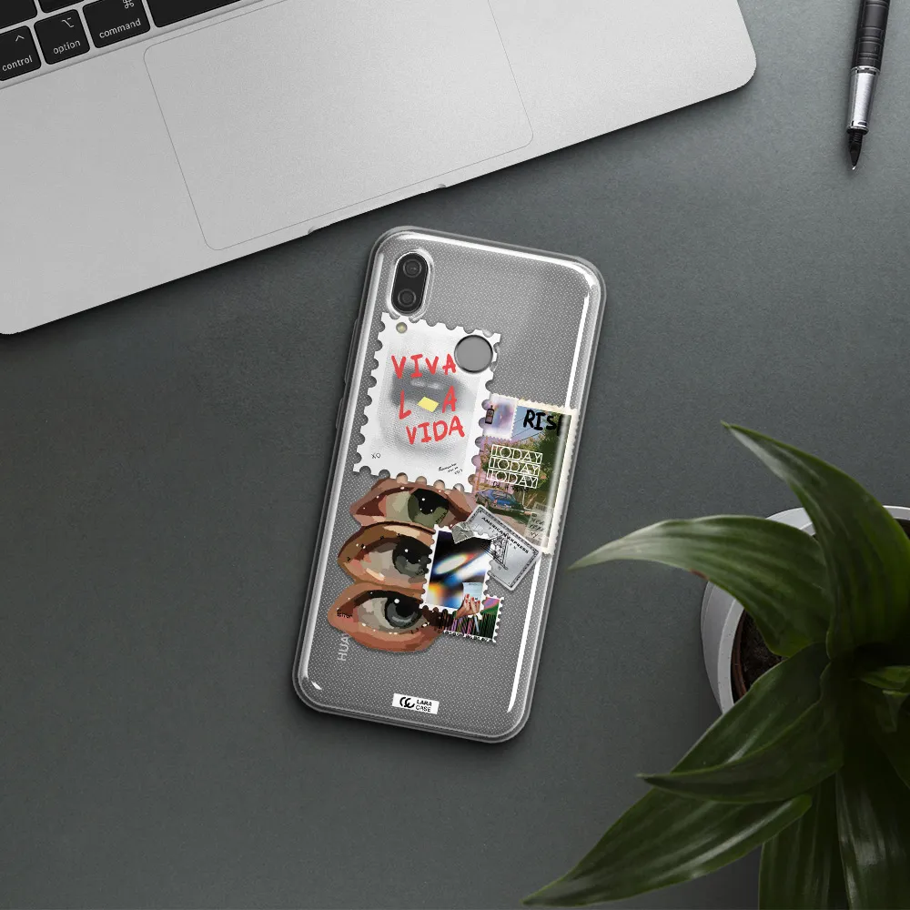 Stamp Huawei P20 Lite Clear TPU Case