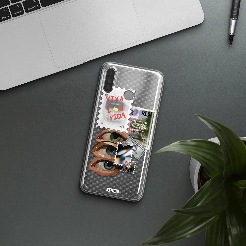 Stamp Huawei P30 Lite Clear TPU Case