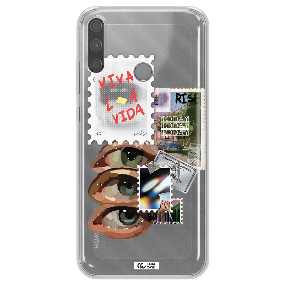 Stamp Huawei P40 Lite E Clear TPU Case