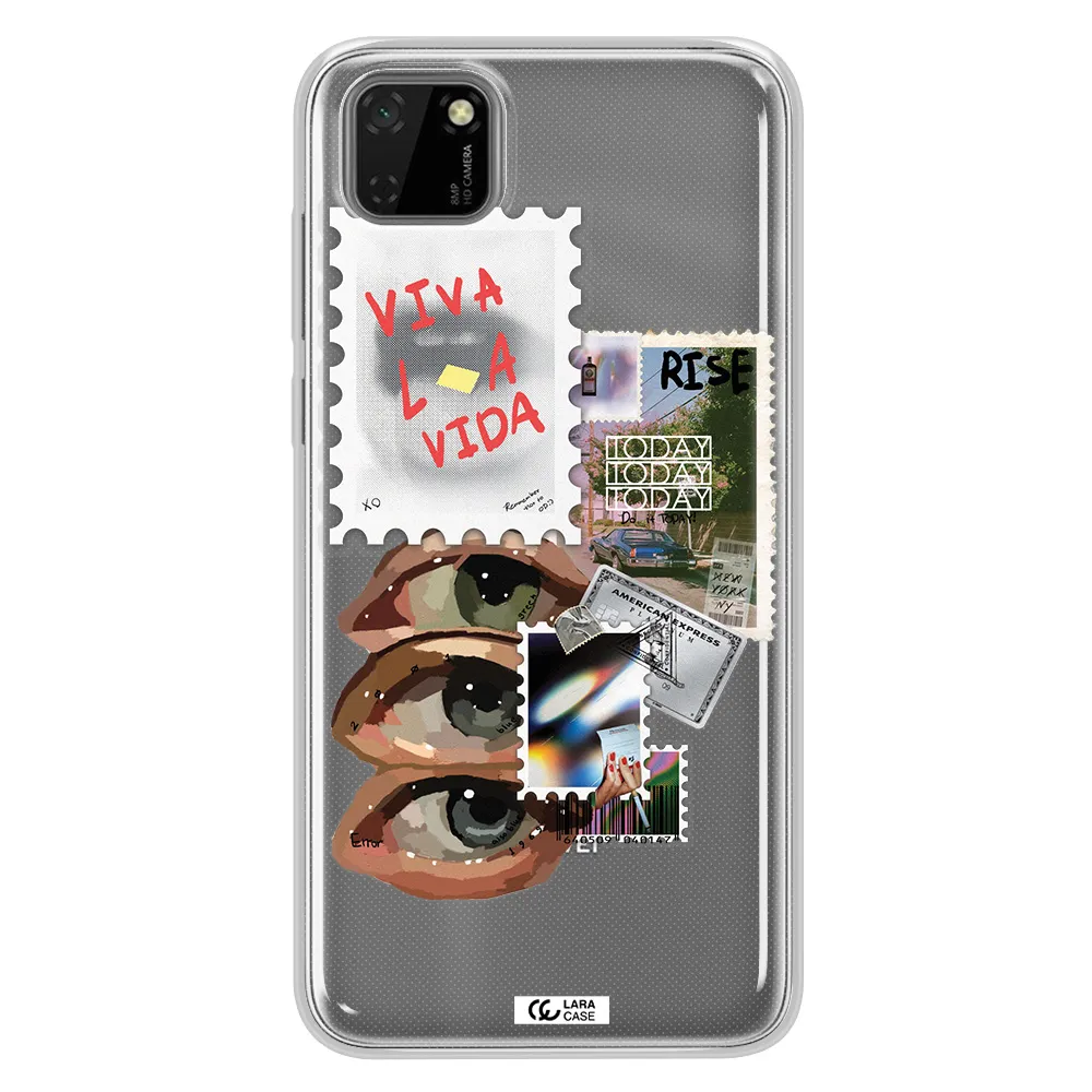 Stamp Huawei Y5P Clear TPU Case
