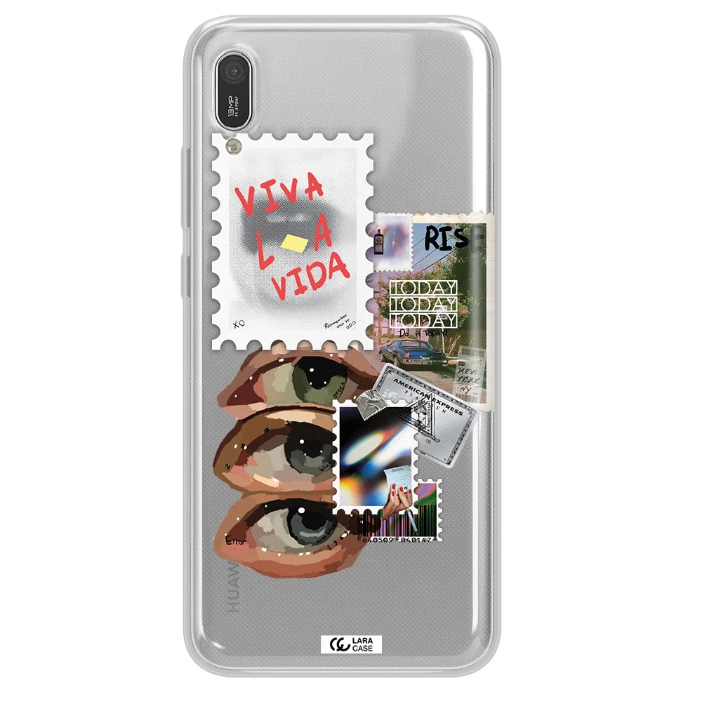 Stamp Huawei Y6 Pro 2019 Clear TPU Case