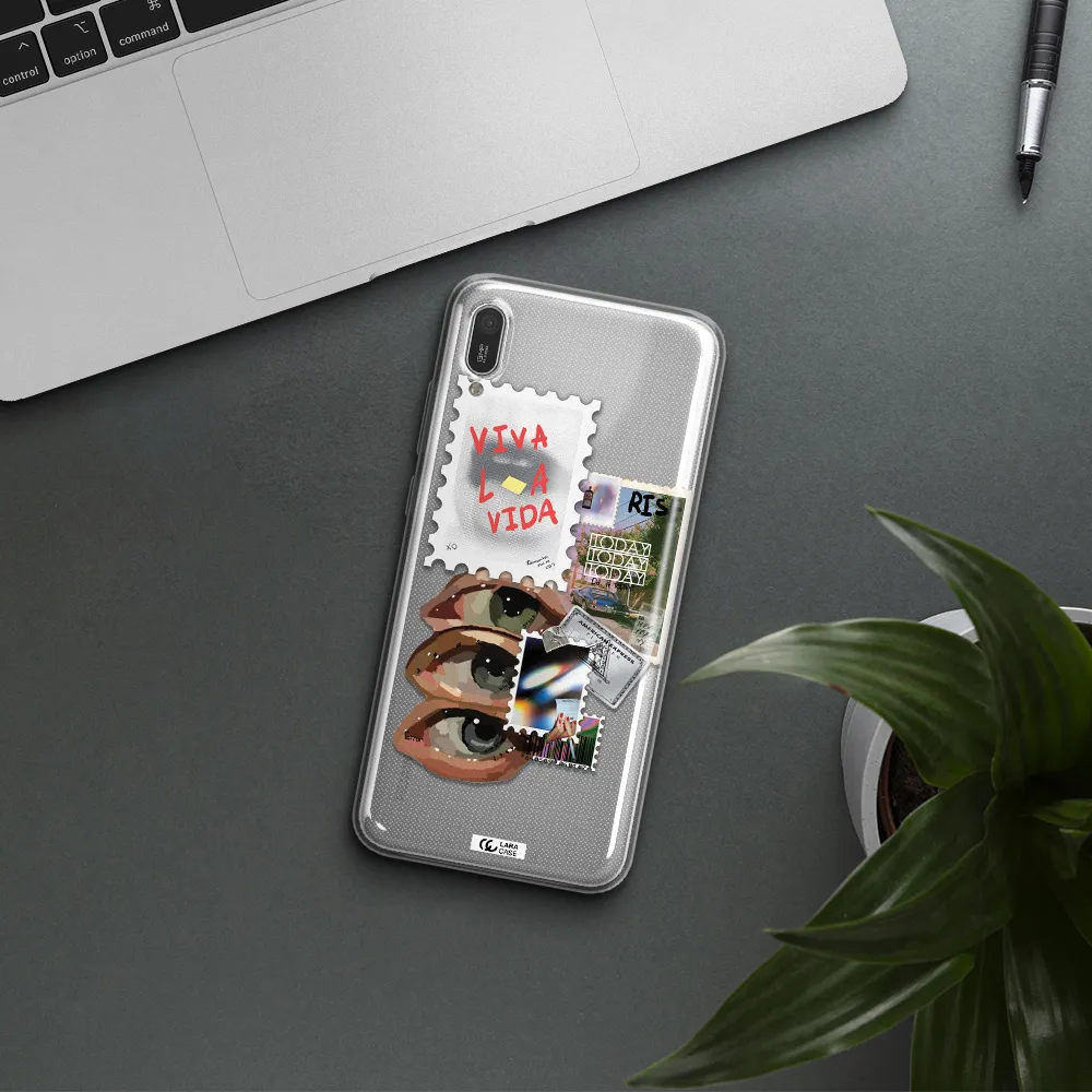 Stamp Huawei Y6 Pro 2019 Clear TPU Case