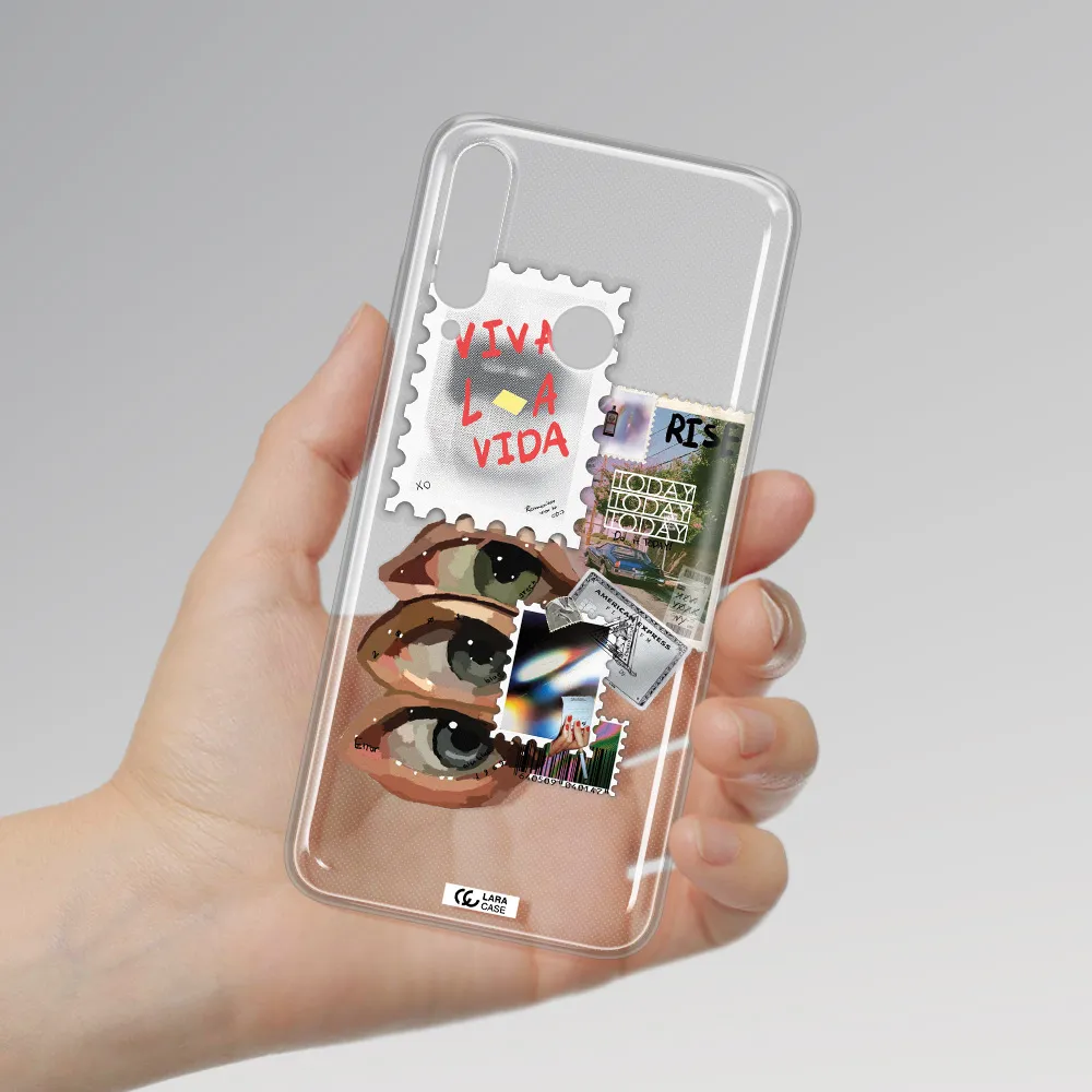 Stamp Huawei Y6P Clear TPU Case
