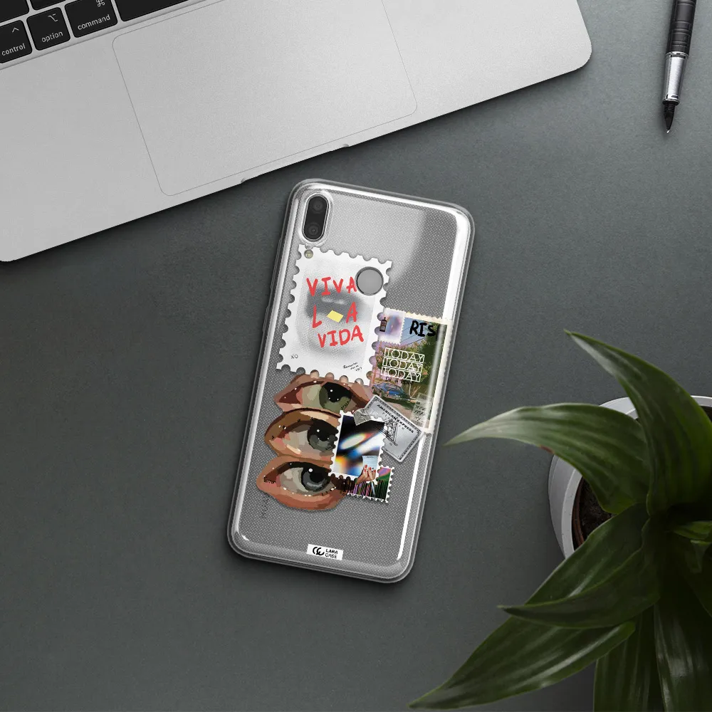 Stamp Huawei Y9 2019 Clear TPU Case