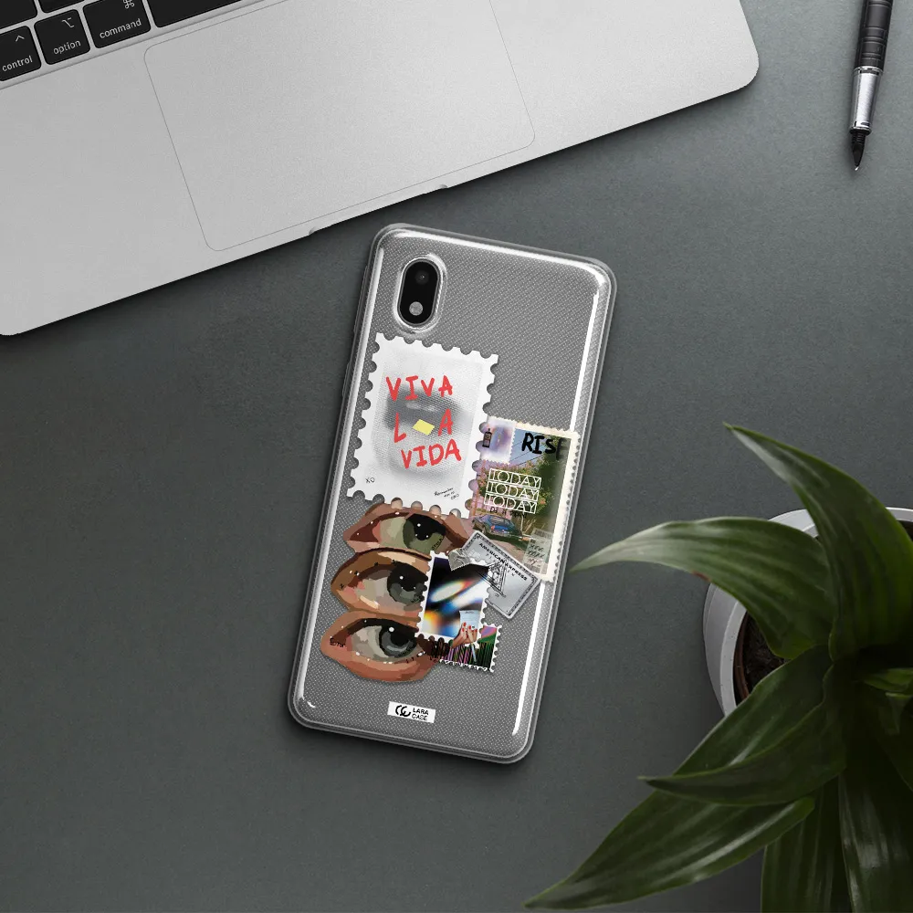 Stamp Samsung A01 Core Clear Tpu Case