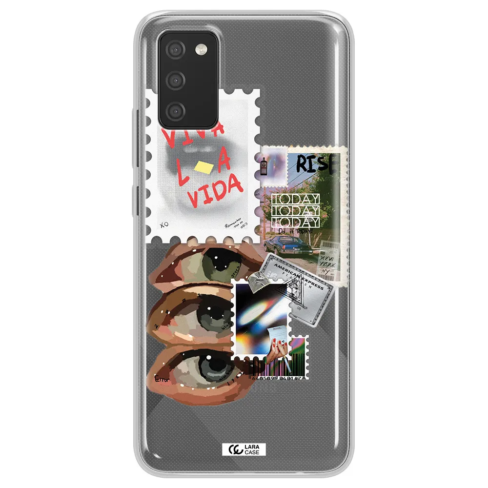 Stamp Samsung A02S Clear TPU Case
