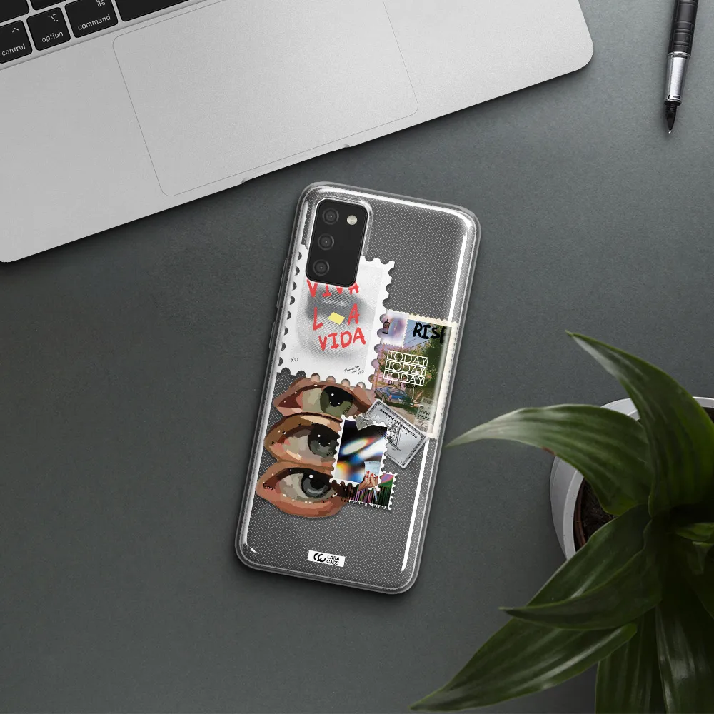 Stamp Samsung A02S Clear TPU Case
