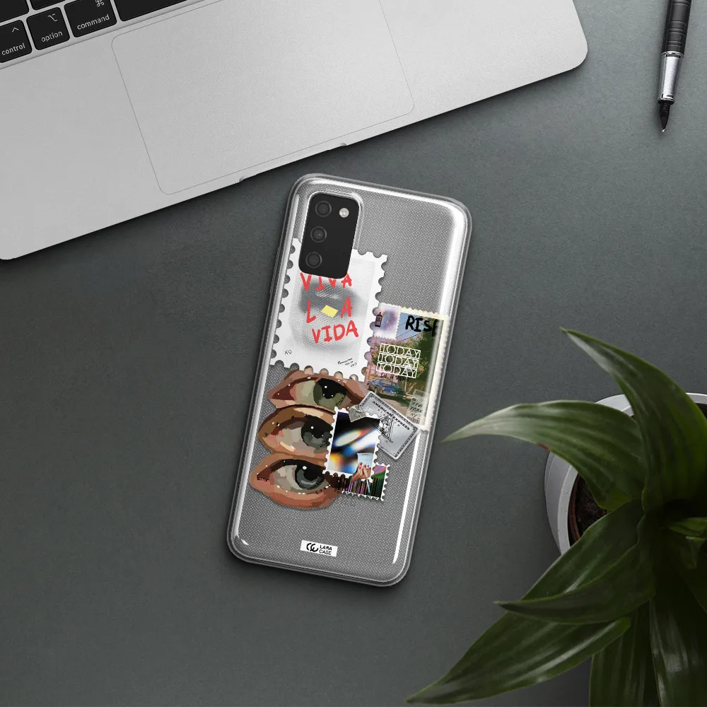 Stamp Samsung A03S Clear TPU Case