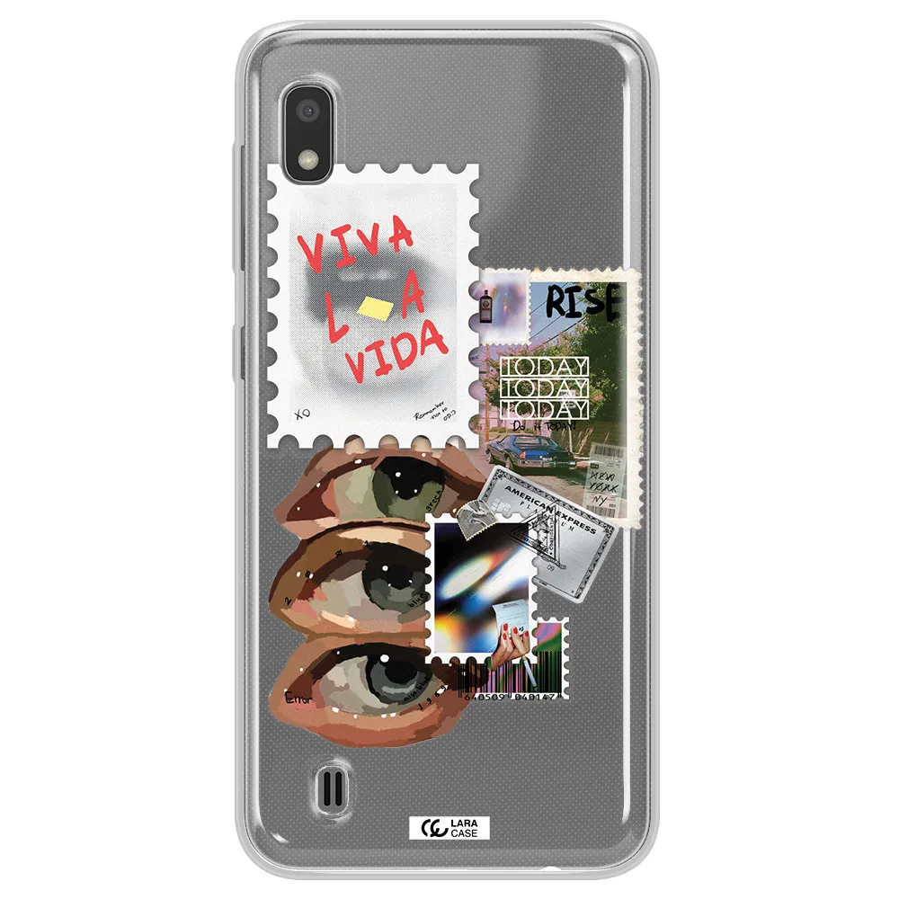 Stamp Samsung A10 Clear TPU Case