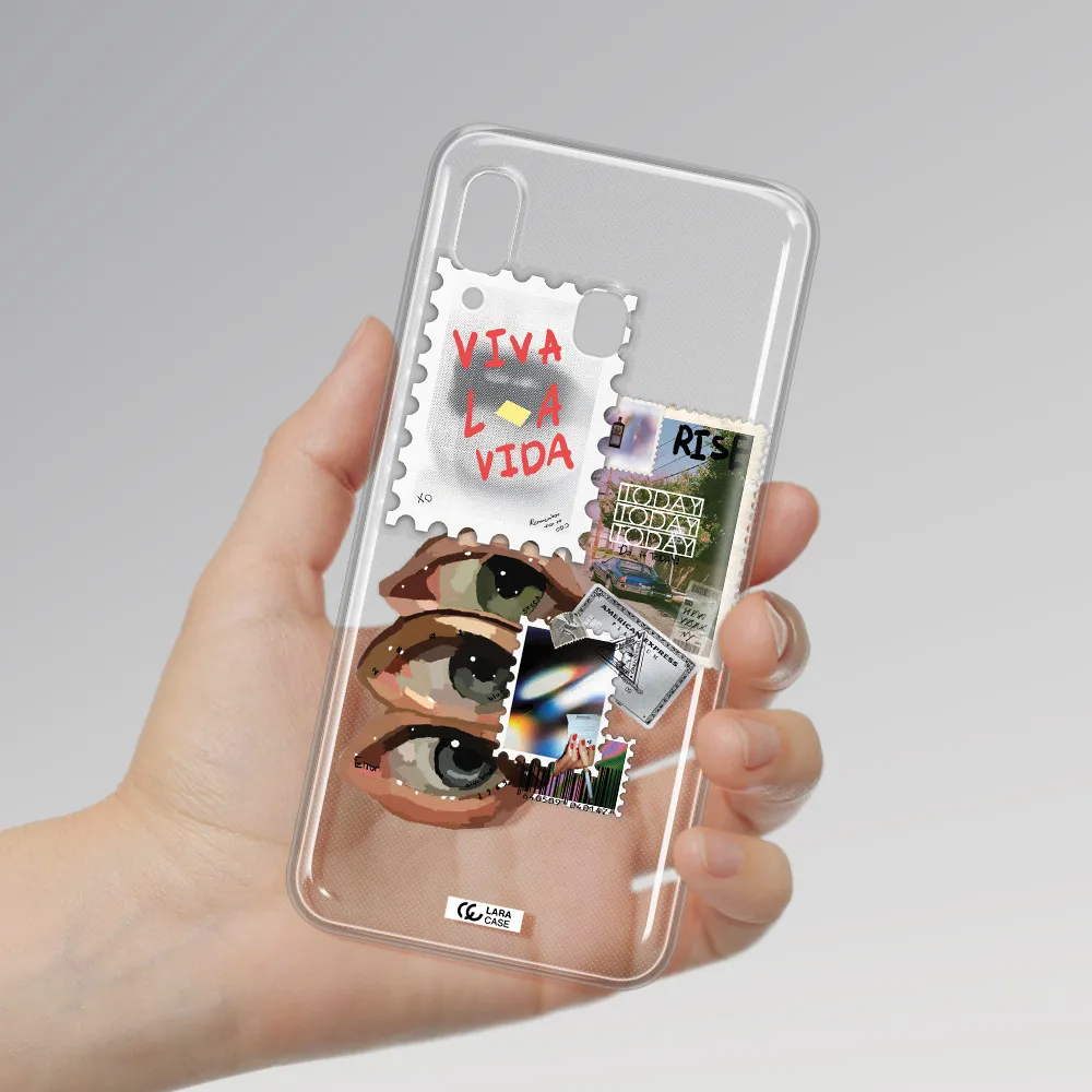 Stamp Samsung A20 Clear TPU Case