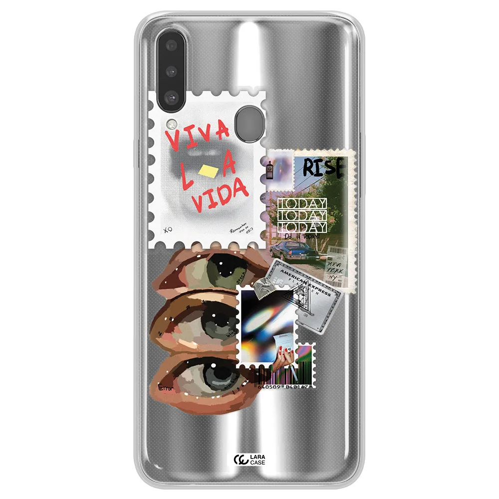 Stamp Samsung A20S Clear TPU Case