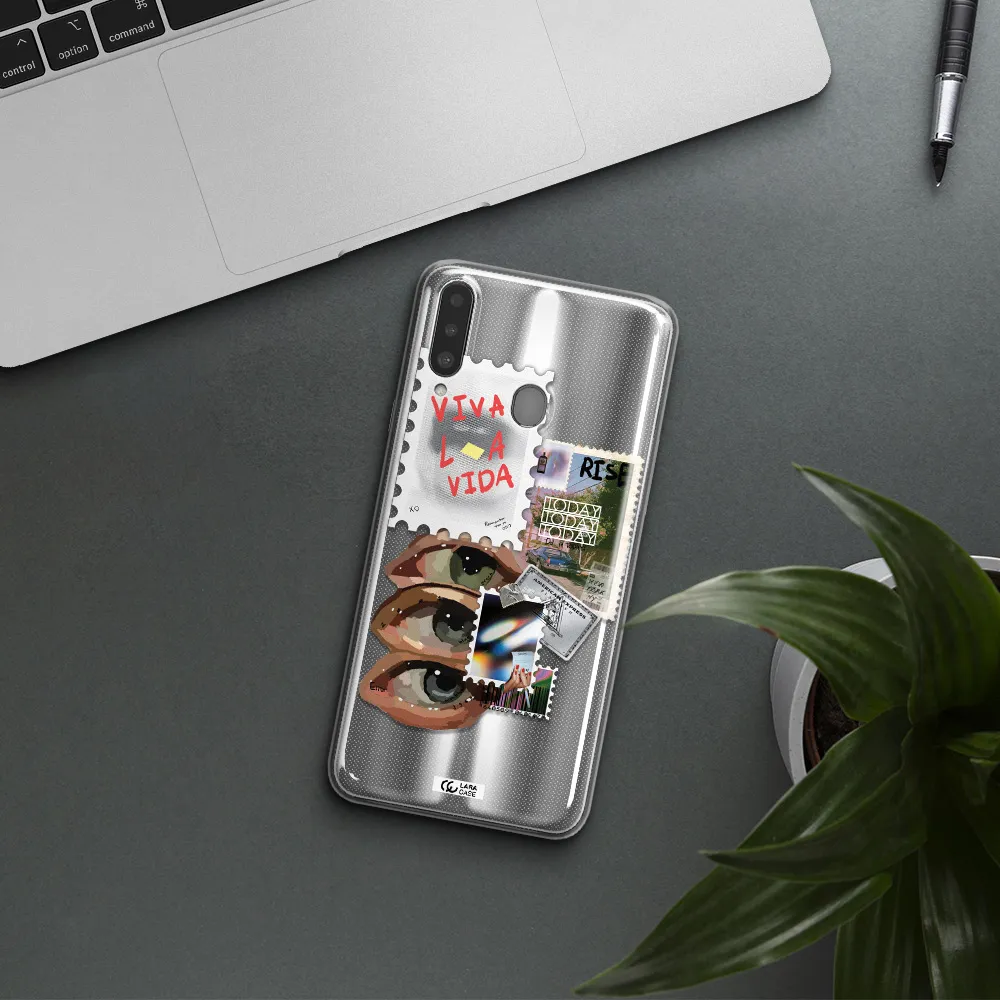 Stamp Samsung A20S Clear TPU Case