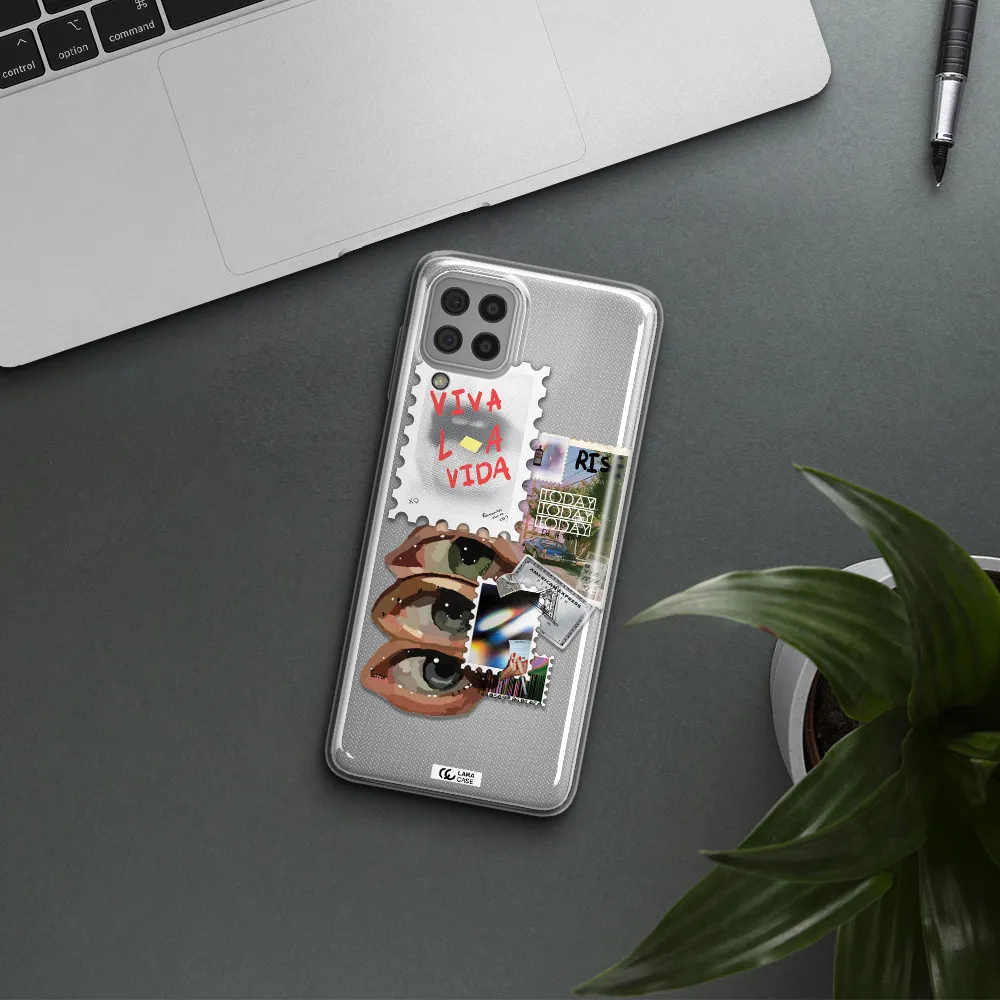 Stamp Samsung A22 4g Clear TPU Case